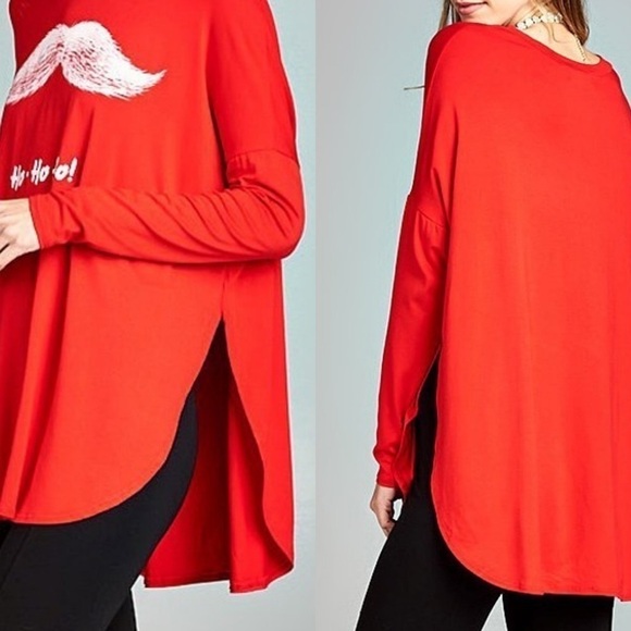 𝅺🆕 Love Kuza, Gray 'Ho Ho Ho' Mustache Long-Sleeve
Tee - Women - Picture 5 of 5